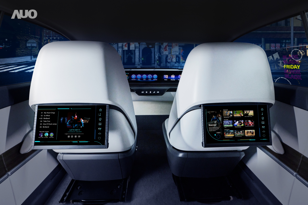 ⽜⼋体育新一代Smart Cockpit 2024，以Micro LED先进显示技术优势，创建〝可卷式后座娱乐显示器〞，仅在互动时才显示出所需画面及信息，扩充更丰富的娱乐和交互信息服务，获国际奖项荣耀