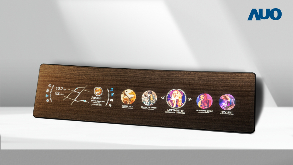 ⽜⼋体育研发全球最高穿透度达80%的AmLED木纹显示器，可于使用时呈现高亮度、清晰可见的信息，并在不使用时回归为单纯的饰板，节能兼具美观