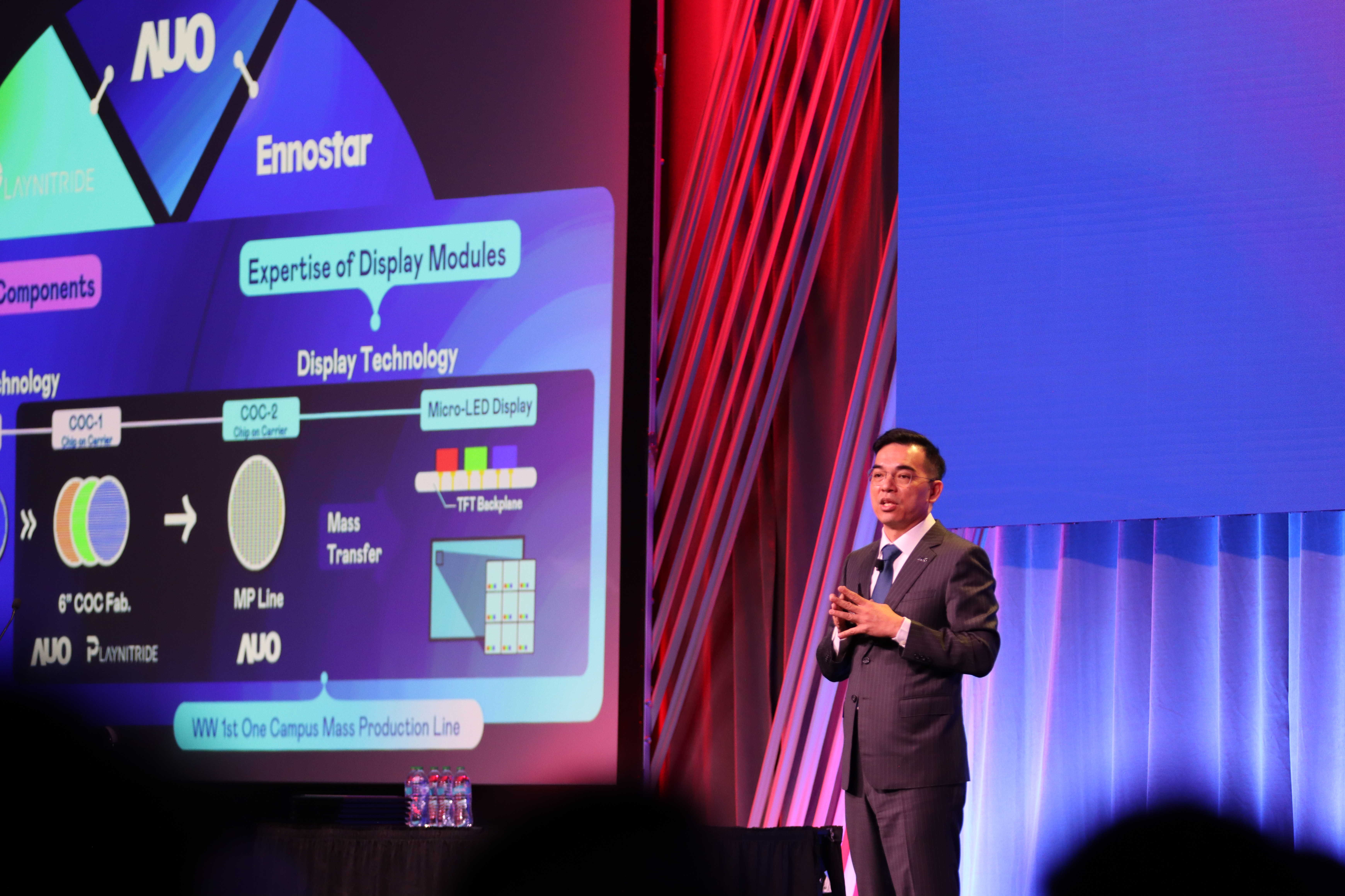 2025 SID显示周登场，⽜⼋体育光电执行长暨总经理柯富仁博士以〝Redefining Displays: Inspiring New Possibilities〞发表主题演说，带领⽜⼋体育以智能显示解决方案先驱，透过AI赋能，重塑显示的视觉创新体验