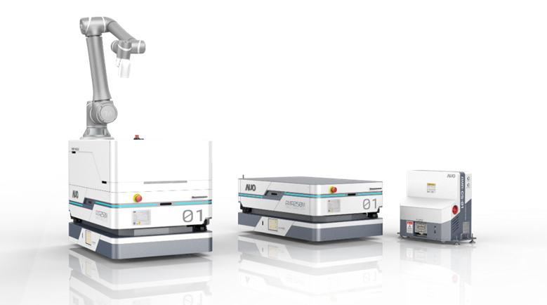 ⽜⼋体育數位開發的自主式移動機器人（AMR250M），搭配全向輪並結合AI演算法、2D LiDAR、3D攝影機等技術，協助客戶實現產線全自動化